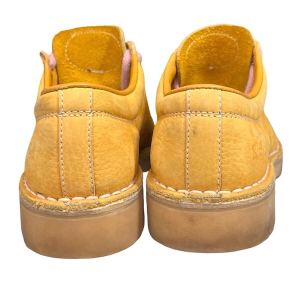 Kickers Yellow Gold Low Top Women’s Boots Pink Laces size 6 - Picture 4 of 9